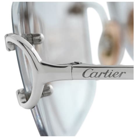 Cartier Piccadilly Rimless Eyeglasses In Silver