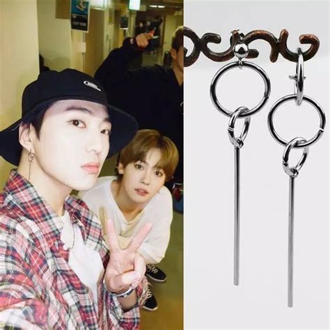 Jual EE0411 Anting JEPIT Tanpa Tindik Pria Wanita Kpop Korea BTS EXO