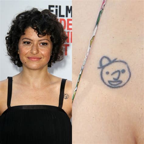 Alia Shawkat Smiley Face Chest Tattoo Steal Her Style