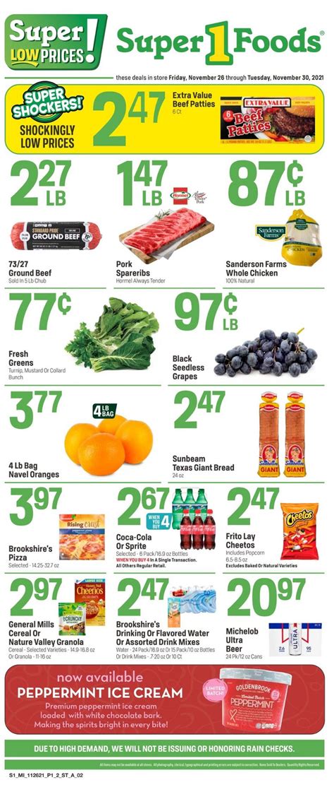 Super 1 Foods Current Weekly Ad 1126 11302021 Frequent