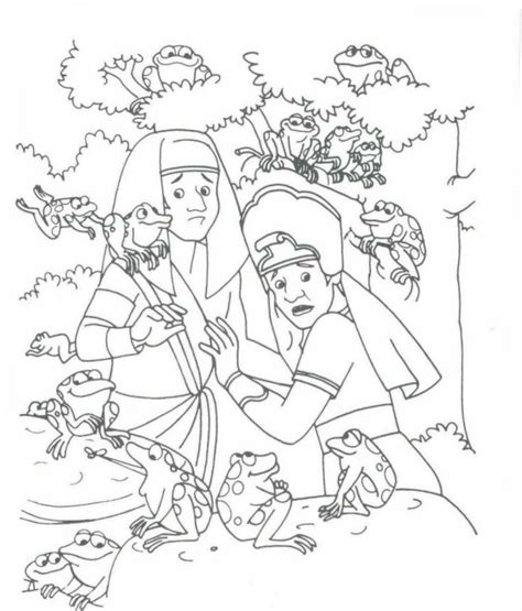 10 Plagues Of Egypt Coloring Pages Coloring Home