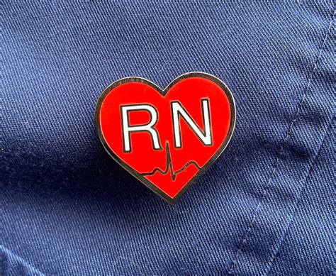 Registered Nurse Enamel Pin Rn Nursing Pin Nurse Week T Etsy