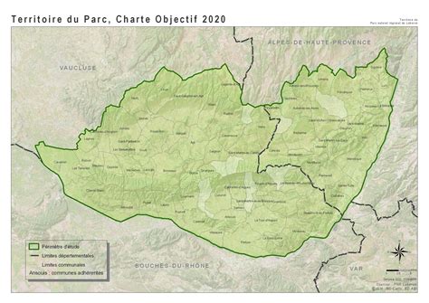 Carte Des Communes Du Parc Naturel Regional Du Luberon