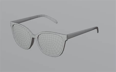 3d model humano glasses 01 low poly pbr game ready model vr ar low poly cgtrader