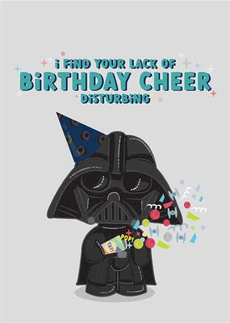 Star Wars Darth Vader Birthday Card Banteroo