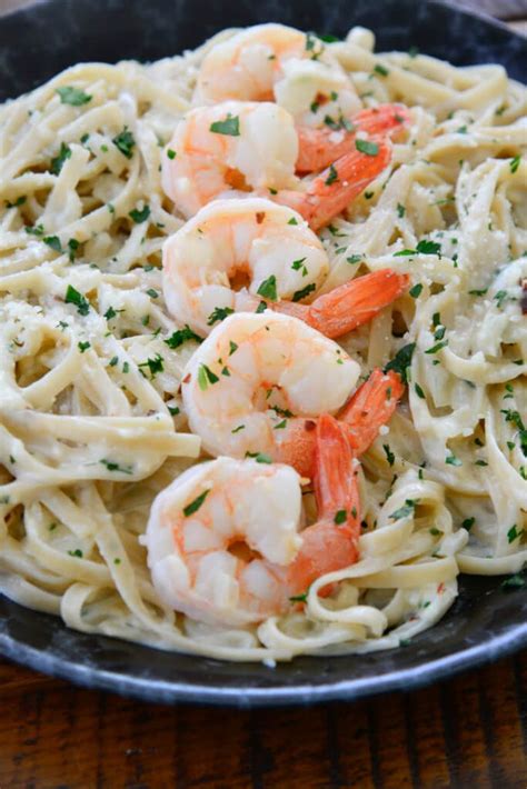 Butter, garlic, shrimp, salt, pepper, lemon, red chili flake, fresh parsley, spaghetti. Shrimp Scampi with Cream Sauce - Now Find Gluten Free ...