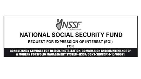 The National Social Security Fund Nssf New Vision Official