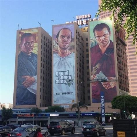Gta V Advertisement In La Finally Finished Grand Theft Auto Grand