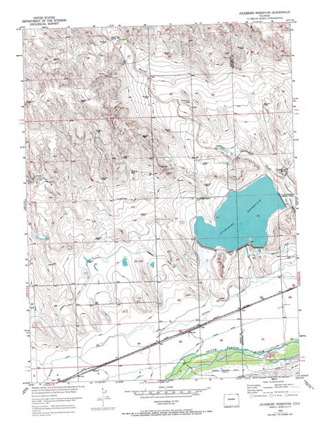 Julesburg Reservoir Topographic Map Co Usgs Topo Quad 40102h6