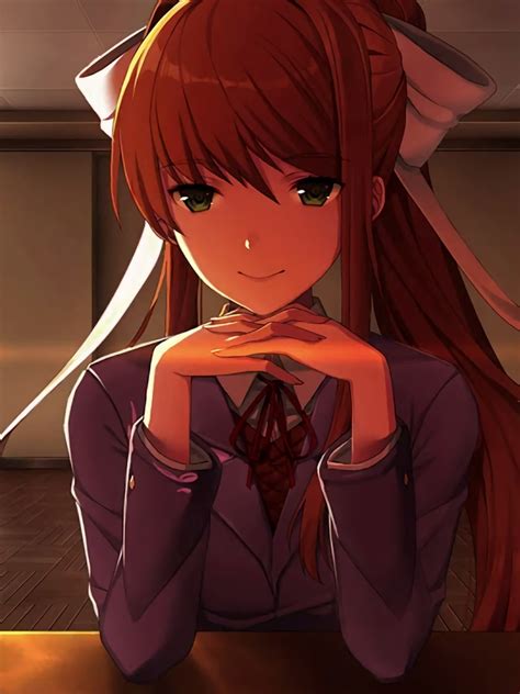 The best downloads for any device. Download 1080x1920 wallpaper just monika, doki doki literature club!, cute anime girl, samsung ...