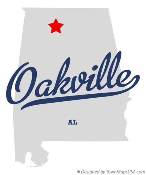 Map Of Oakville Al Alabama