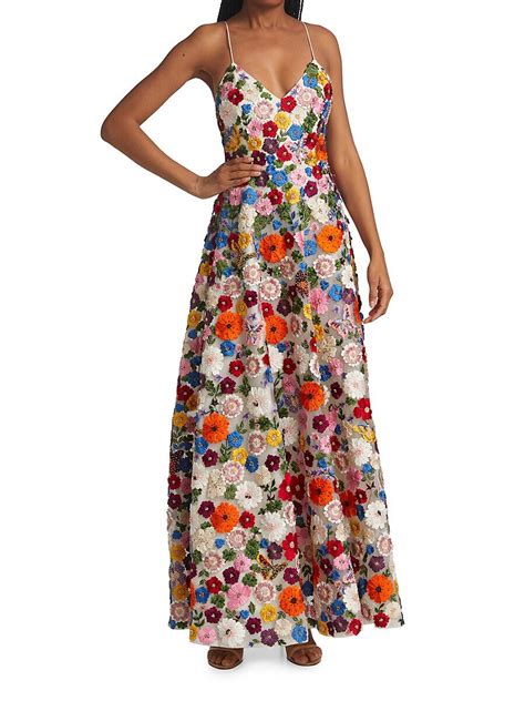 Buy Alice Olivia Domenica Embroidered Ball Gown At 60 Off Editorialist