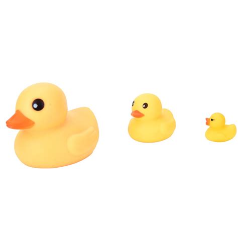 Mini Bath Duck Sound Floating Rubber Ducks Squeeze Sounding Dabbling