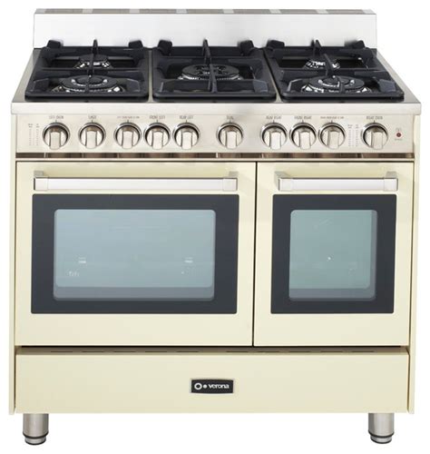 Verona 36 Double Oven Gas Range Transitional Gas Ranges And