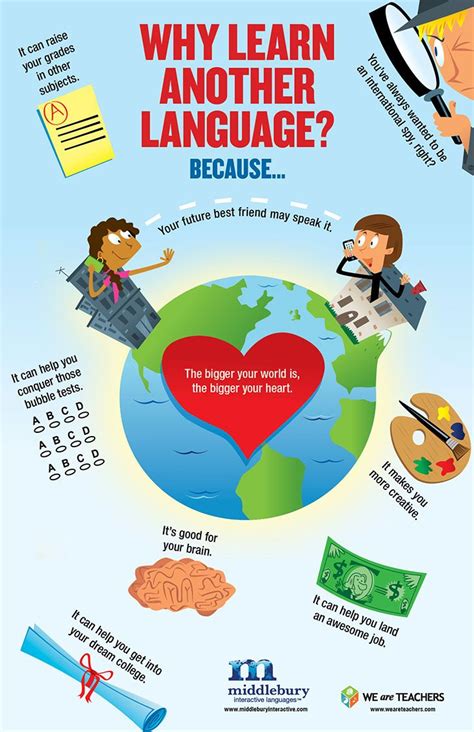 Educational Infographic The Benefits Of Second Language Acquisition