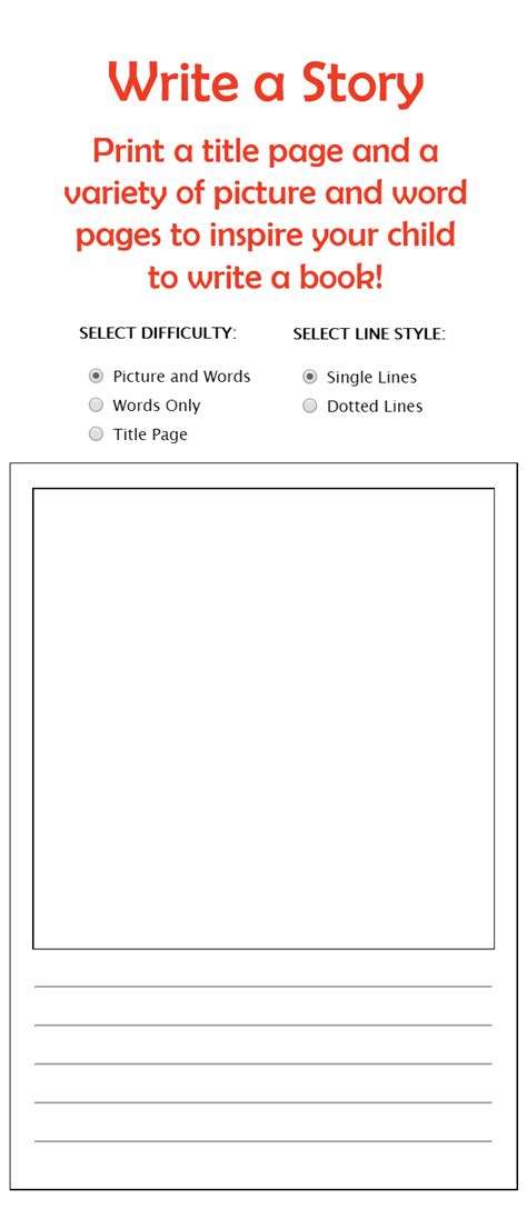 Printable Activities For Kids Picture Story Books Printable