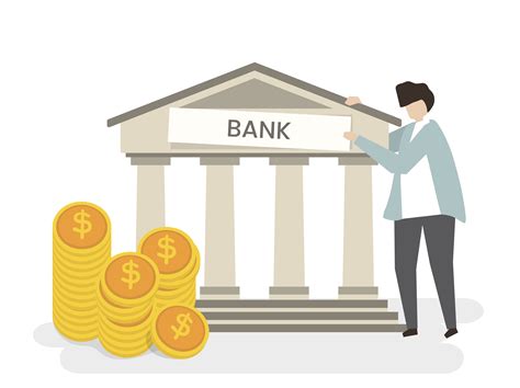 Illustration Of A Man At The Bank Download Free Vectors Clipart