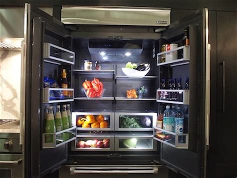 Smeg fridge freezers black kitchen cabinets american fridge freezers fridge black fridge freezer refrigerator interior lighting wine refrigerator. Jenn-Air uses Architectural Digest ads to further home ...