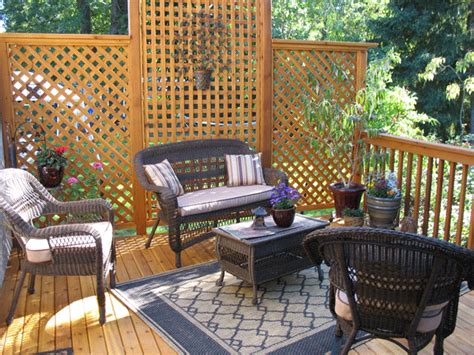 It's not worth your money or our time to work with pressure. 7 Ways to Create Private Deck Spaces - Home Information Guru.com
