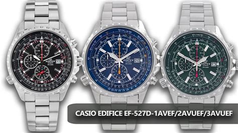 zegarki męskie casio edifice ef 527d 1avef 2avuef 3avuef youtube