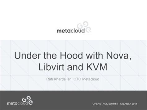 PDF Under The Hood With Nova Libvirt And KVM OpenStack Under The