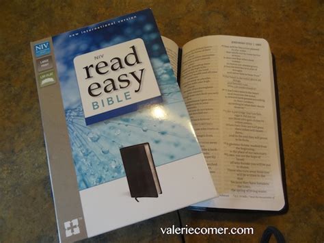 Review Niv Read Easy Bible Valerie Comer