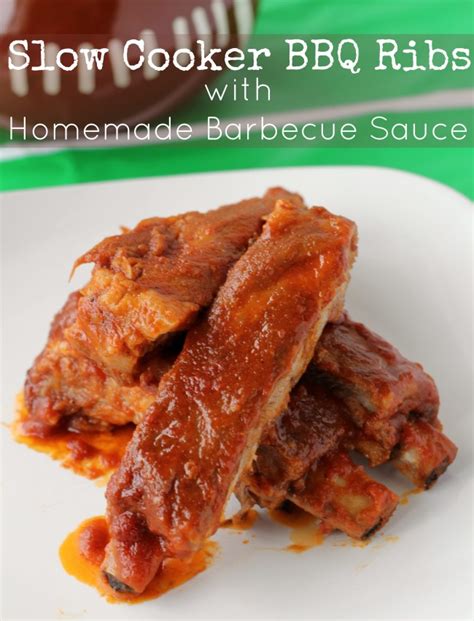 Homemade Barbecue Sauce With Slow Cooker Bbq Ribs