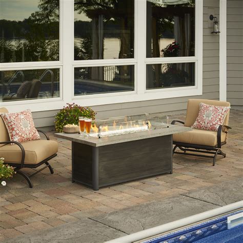 Browse fuel options including electric, propane, or gas. Cedar Ridge | Rectangular Fire Tables | Shop - ORWW
