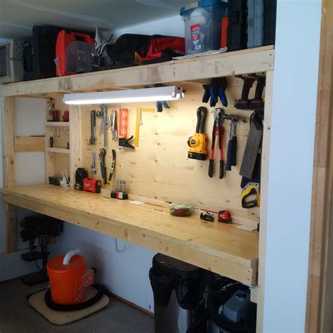 Folding Garage Work Bench Woodworking Shop Projects Garage Work