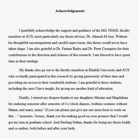 Maybe you would like to learn more about one of these? ️ Master thesis acknowledgement sample. Acknowledgments ...