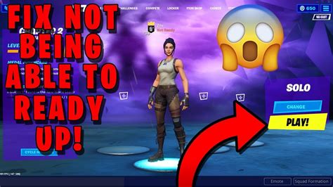 If the glitch is the same as few months ago: *NEW* HOW TO FIX NOT BEING ABLE TO READY UP IN FORTNITE CHAPTER 2! (Prepared Up Glitch) - OLCBD ...