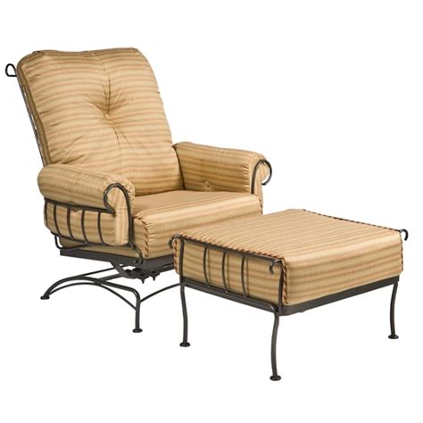 Woodard Terrace Wrought Iron Spring Lounge Chair 790065