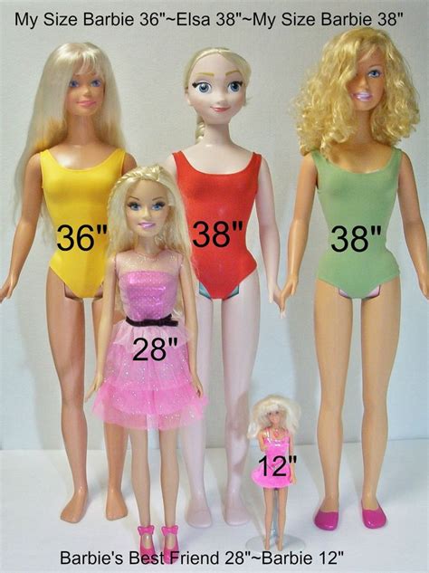 Comparing Doll Sizes My Size Barbie Dolls Frozen Elsa And More