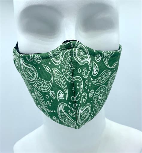 Multipack Paisley Face Masks Bandana Print Adjustable Ear Etsy