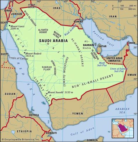 Saudi Arabia Geography History And Maps Britannica