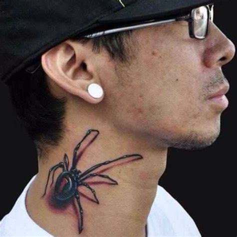 Black Widow Tattoo Tattoos 3d Best Neck Tattoos Creepy Tattoos