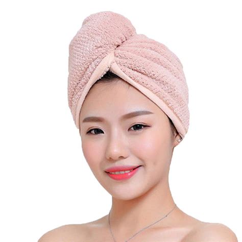 Kuriozud Quick Dry Terry Head Wrap Microfiber Hair Towel For Women