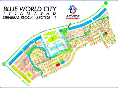 Blue World City Residential Area Maps Blue World City Map