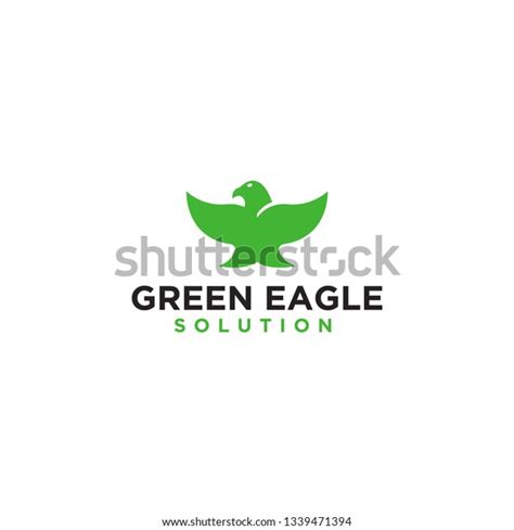 Green Eagle Logo Icon Template Stock Vector Royalty Free 1339471394