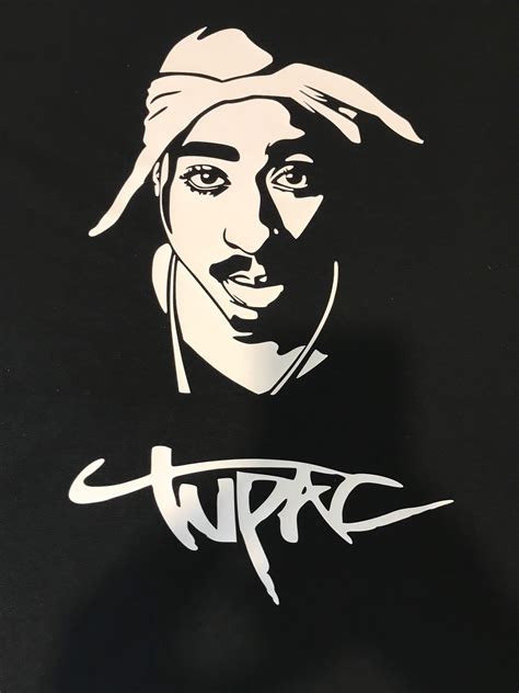 Tupac 2pac Silhouette Hip Hop Tee T Shirt Etsyde