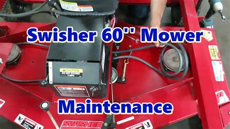 How To Replace The Belts And Blades On A Swisher T 60 Mower Youtube