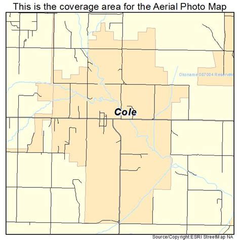 Aerial Photography Map Of Cole Ok Oklahoma