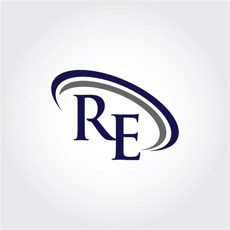 Monogram Re Logo Design By Vectorseller Thehungryjpeg
