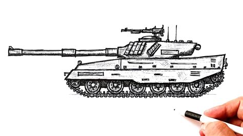 How To Draw A Tank Drawing Army Tank Youtube
