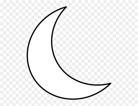 White Crescent Moon Clipart Png Download 820235 Pinclipart