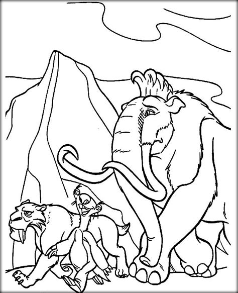 Download free printable manny ice age animals coloring pictures for kids to color. Ice Age Coloring Pages | Coloring pages, Dinosaur coloring ...