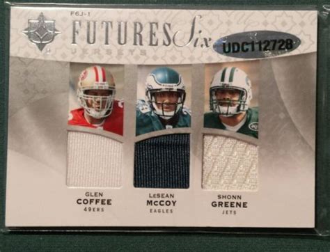 2009 Ultimate Collection Futures Six Lesean Mccoy 99 Rookie Rc Jersey