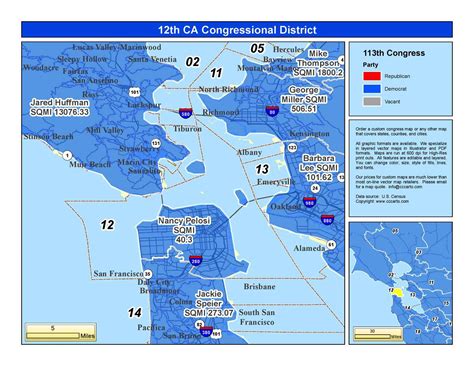 California 12th Congressional District Nancy Pelosi 12th District