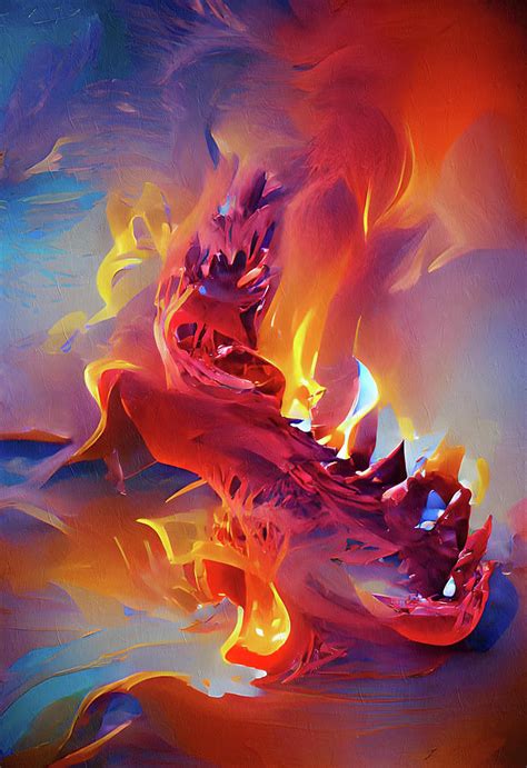 Dragon For A Child Abstract Mixed Media By Georgiana Romanovna Pixels