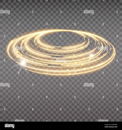 Bright Halo Abstract Glowing Circles Light Optical Effect Halo On